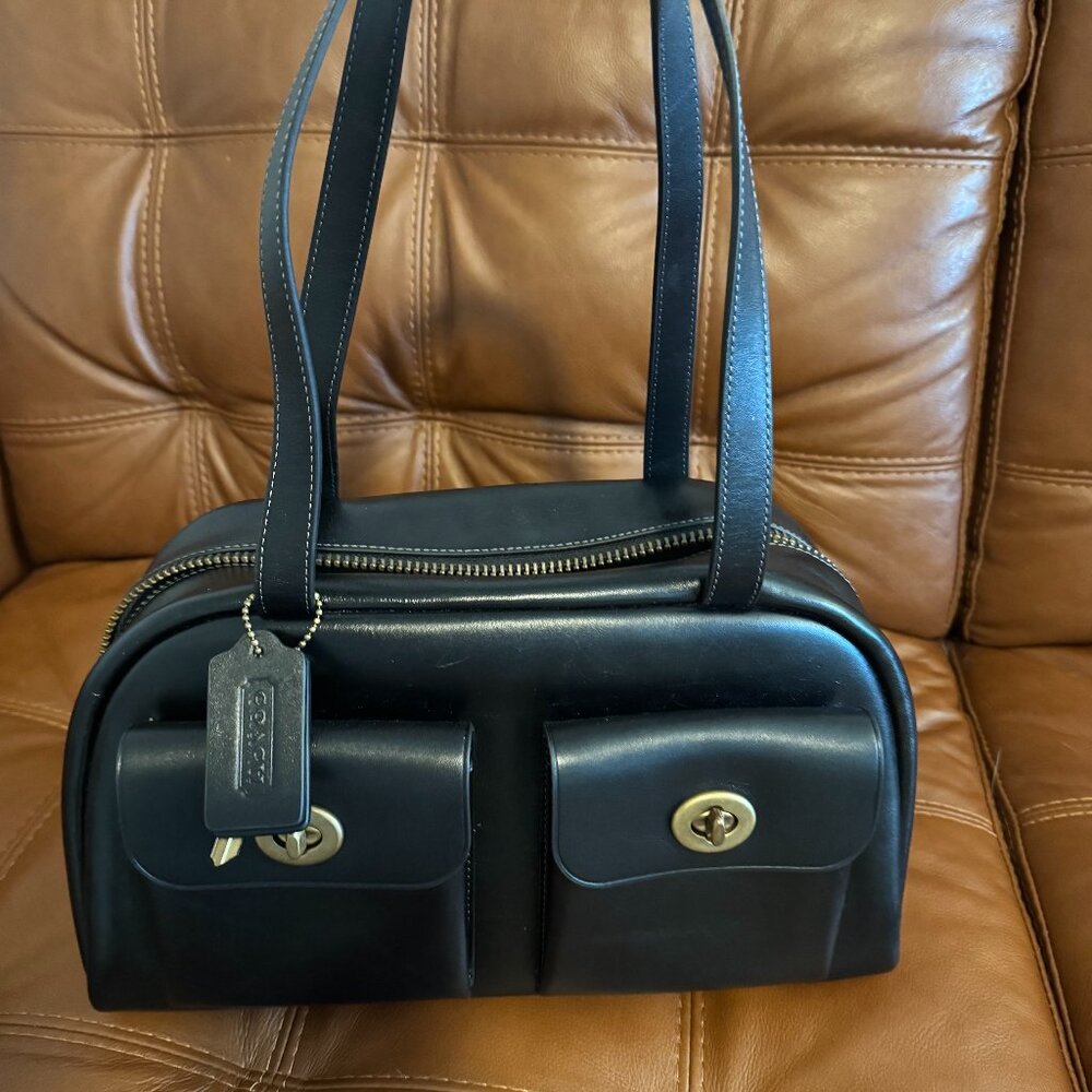 Coach Large Twin Turnlock Bag – Black - Hard to find